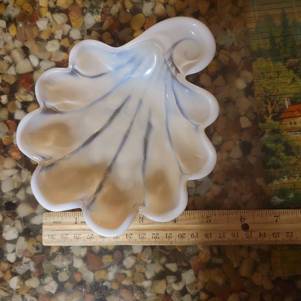 Vintage Duncan & Miller Sanibel Line opalescent Pink glass candy Dish 1940's‎ - Picture 2 of 7